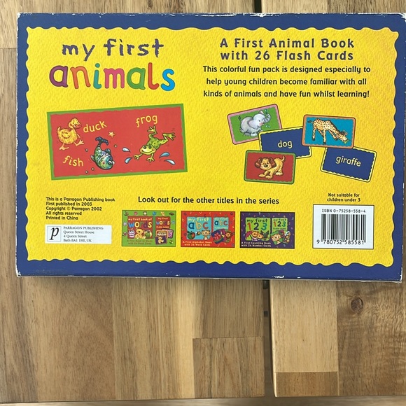Cards & Book Set: My first book of Animals + 26 My First Animals Flash Cโฆ - Picture 5 of 12